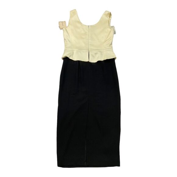 Dana Buchman Women’s Vintage CAFE RUSSE    Ivory And Black Dress .Size 12. - Picture 10 of 15